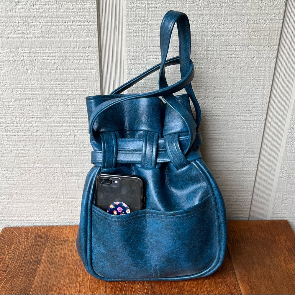 Vintage 70s Retro MCM Vinyl Bucket Bag